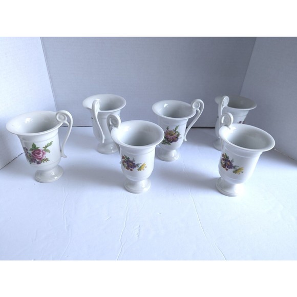 Rare Vintage Kaiser West Germany Porcelain Footed Tea Coffee Cappuccino Mug Cup - Picture 8 of 12